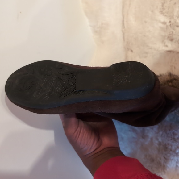 Martino| Vintage Brown Suede Boots With Rabbit Fur Details - Picture 9 of 10